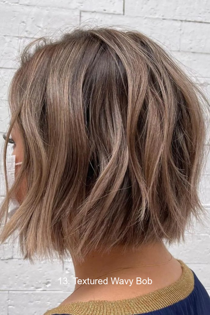 13. Textured Wavy Bob