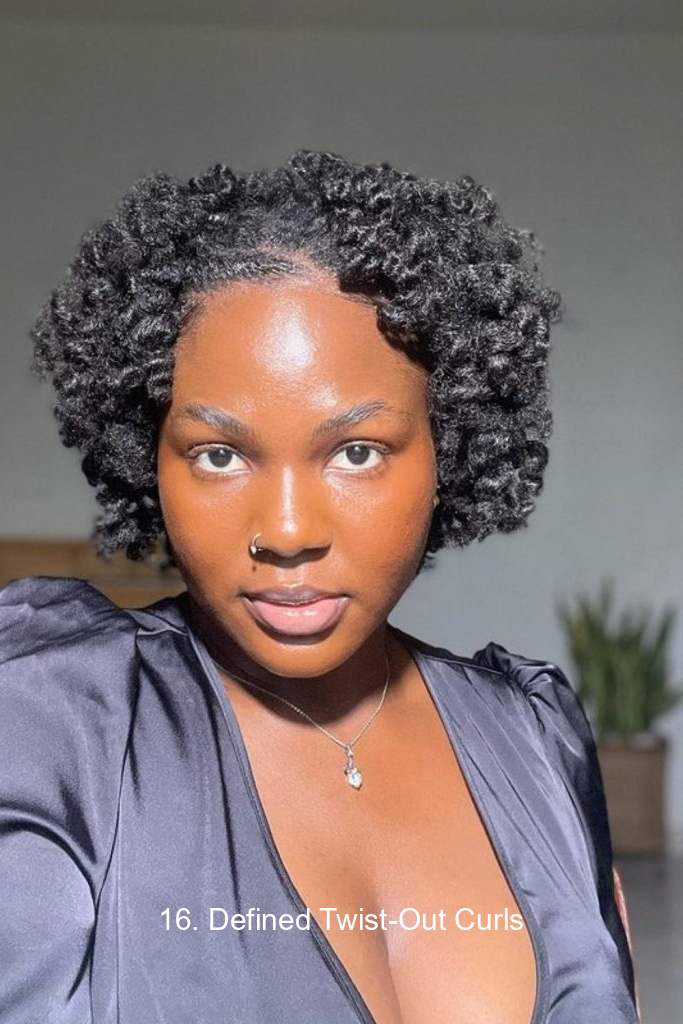 16. Defined Twist-Out Curls