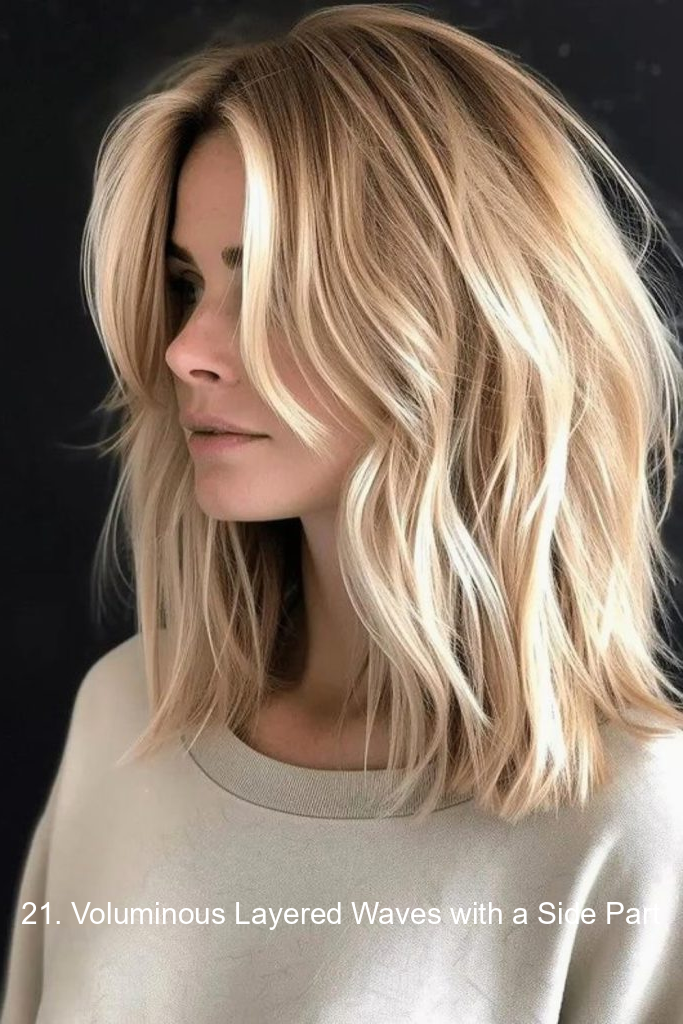 21. Voluminous Layered Waves with a Side Part