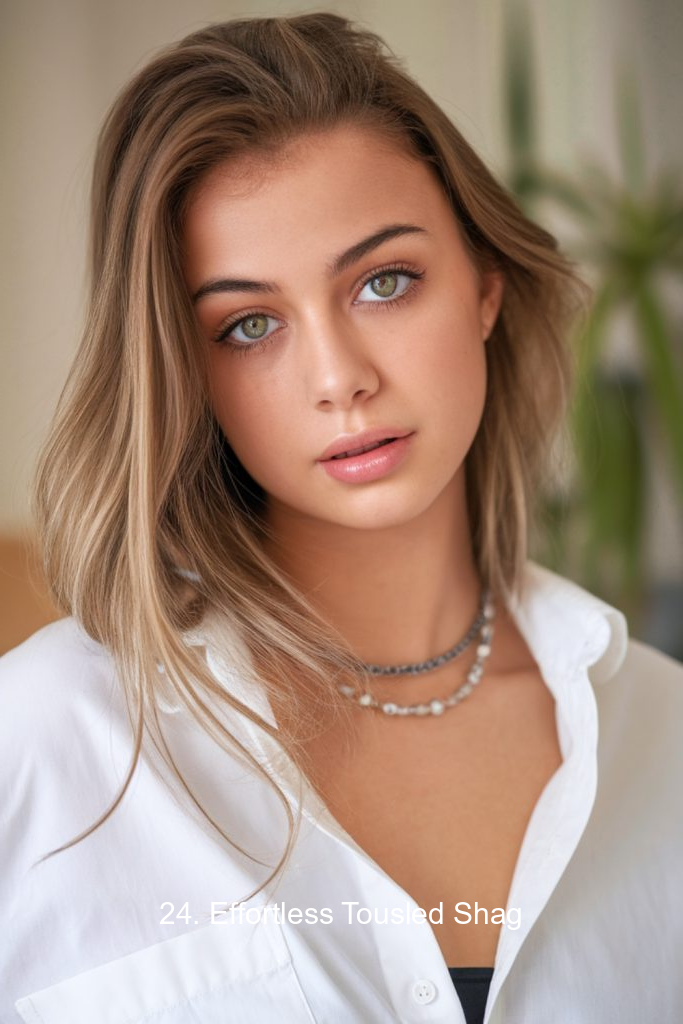 24. Effortless Tousled Shag
