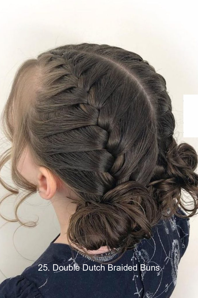 25. Double Dutch Braided Buns