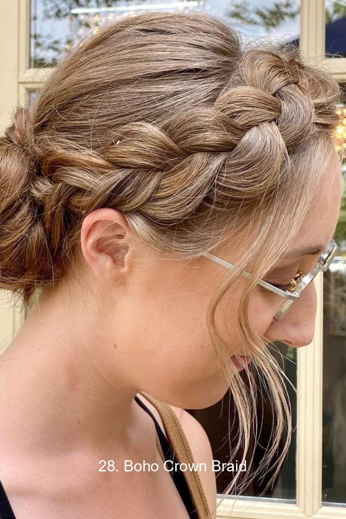 28. Boho Crown Braid