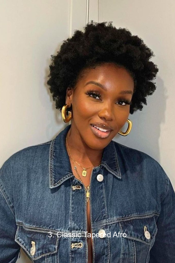 3. Classic Tapered Afro