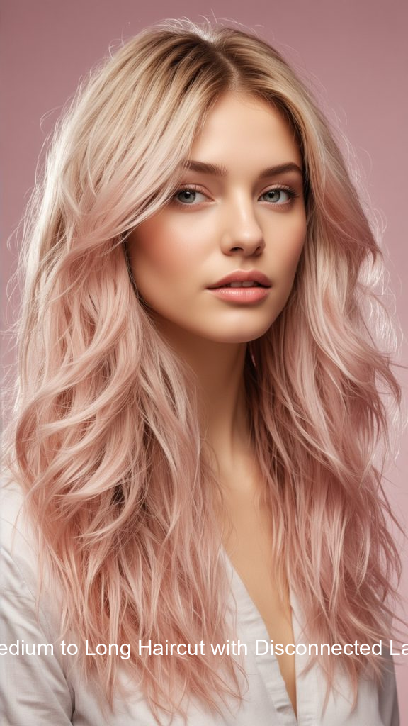 3. Medium to Long Haircut with Disconnected Layers