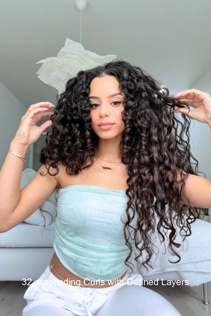 32. Cascading Curls with Defined Layers