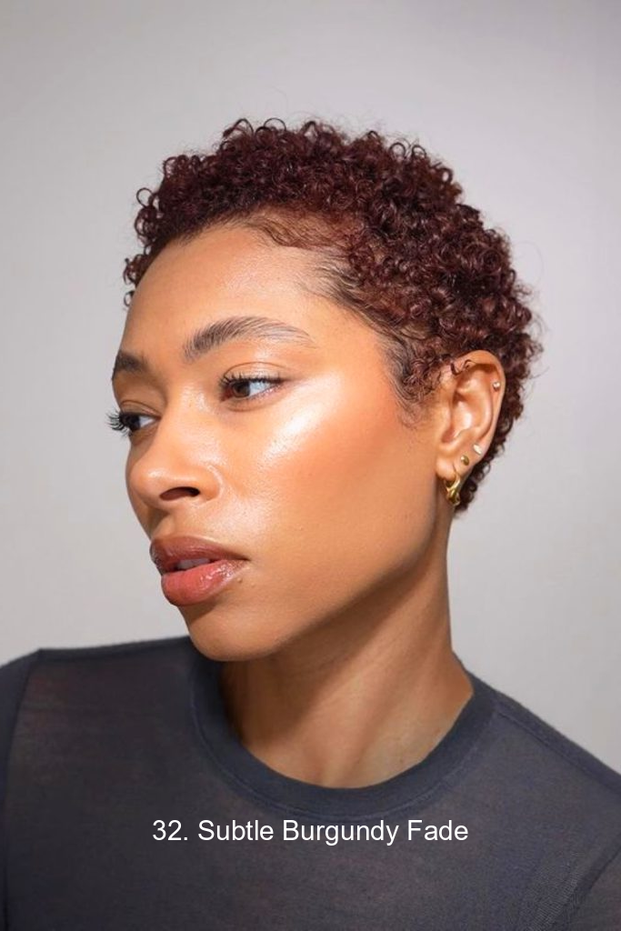 32. Subtle Burgundy Fade