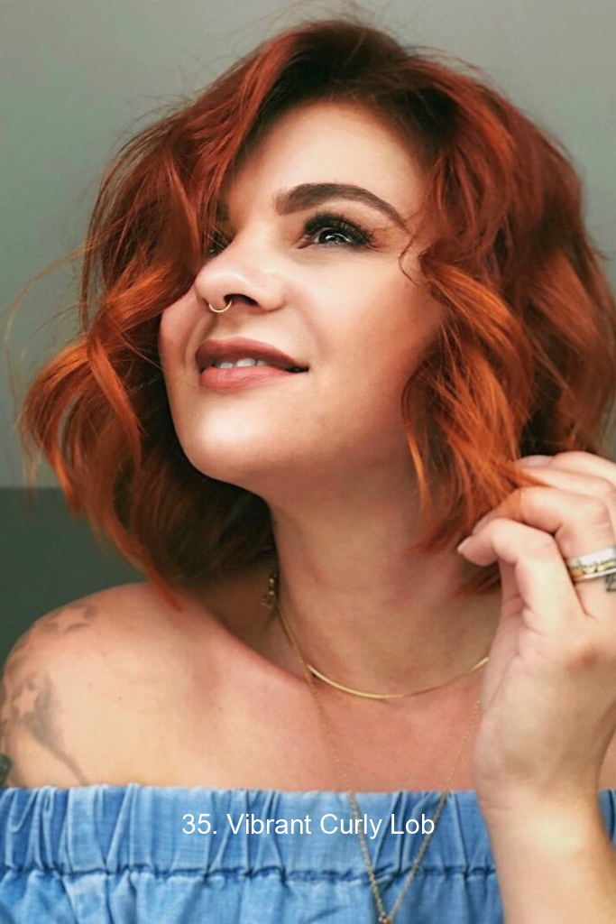 35. Vibrant Curly Lob