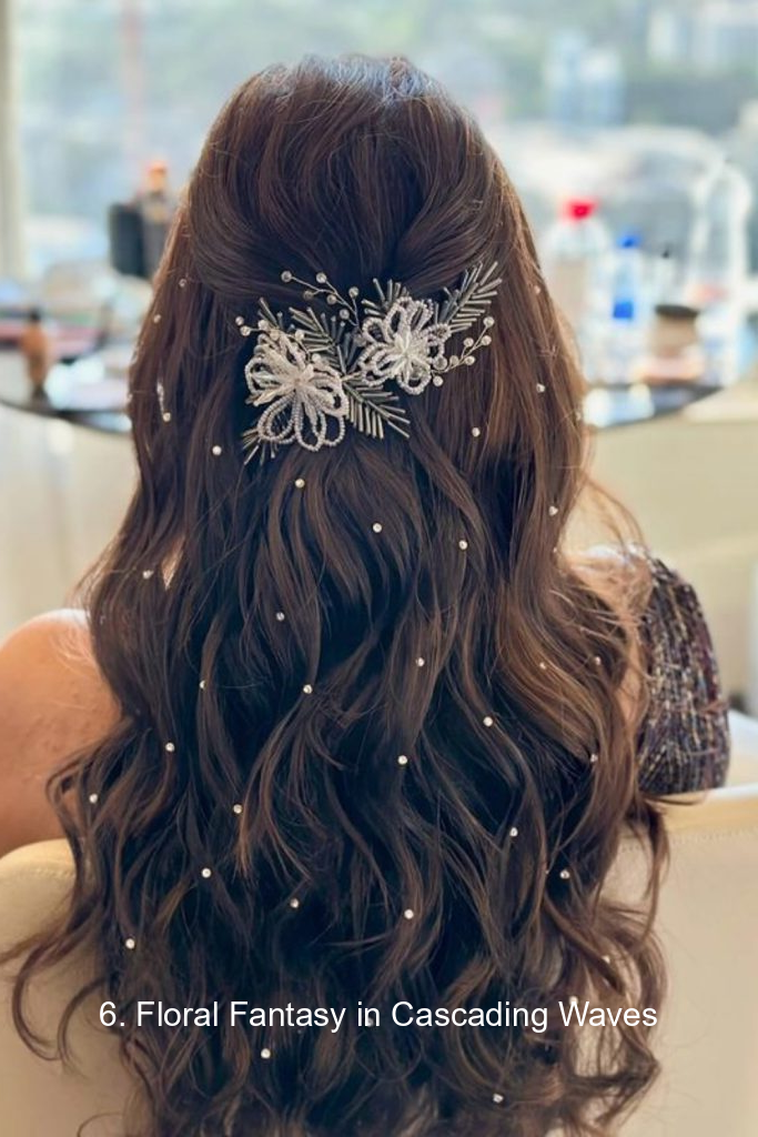 6. Floral Fantasy in Cascading Waves