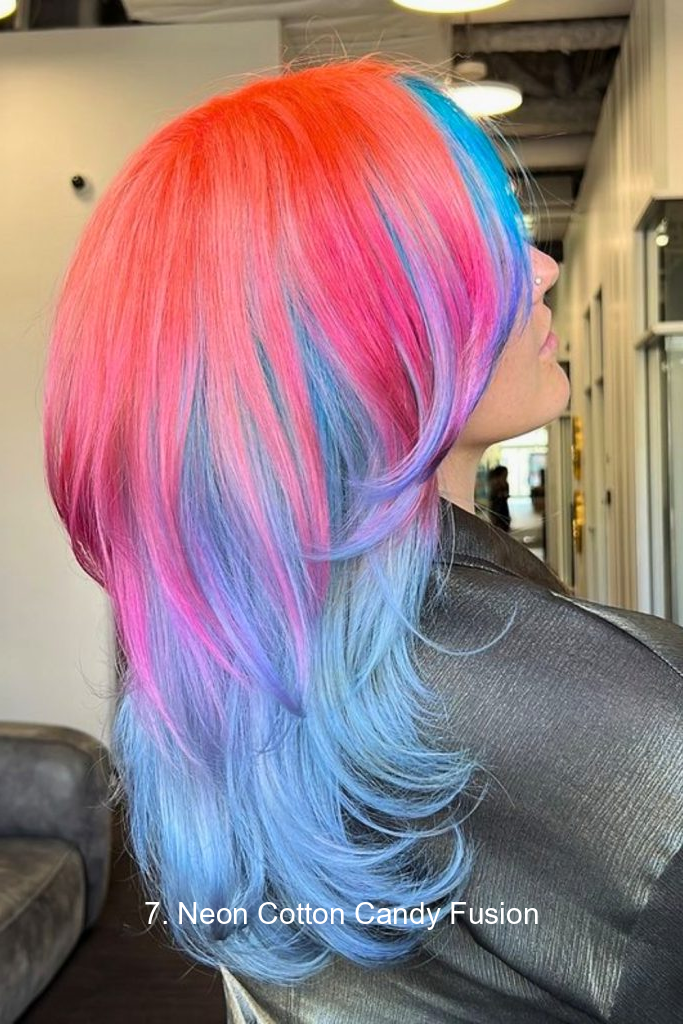 7. Neon Cotton Candy Fusion