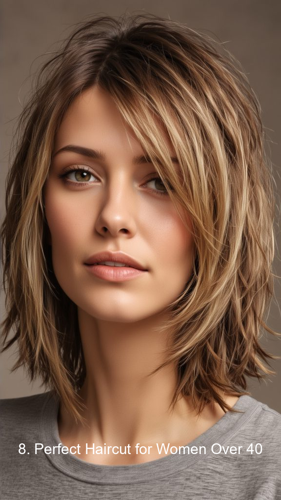 8. Perfect Haircut for Women Over 40